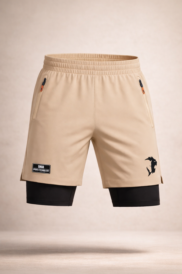 SHORT C/LICRA BEIGE