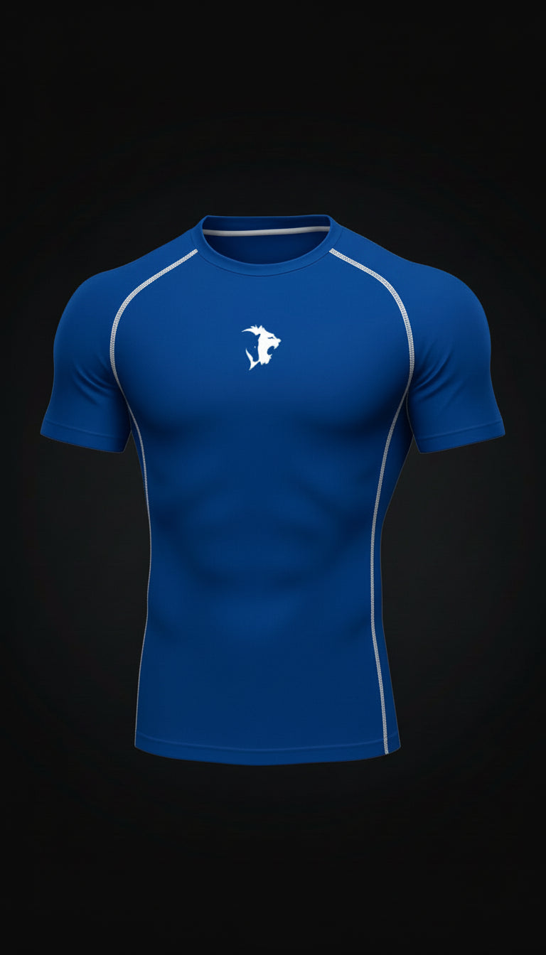 Polo Compresor SINBA Azulino MC - Vista frontal